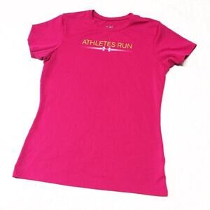 Pink Under Armour T-shirt XS Short Sleeve Under Armour Heat Gear Tee